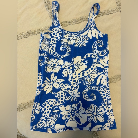 Lilly Pulitzer Blue Tabby Tank - Picture 3 of 4